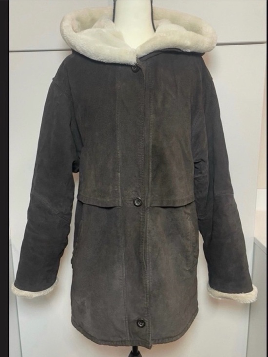 Wilsons Leather Jackets & Blazers - Vintage Wilsons Real Leather Brown Suede Coat Cozy Fur Lined Jacket Unisex
